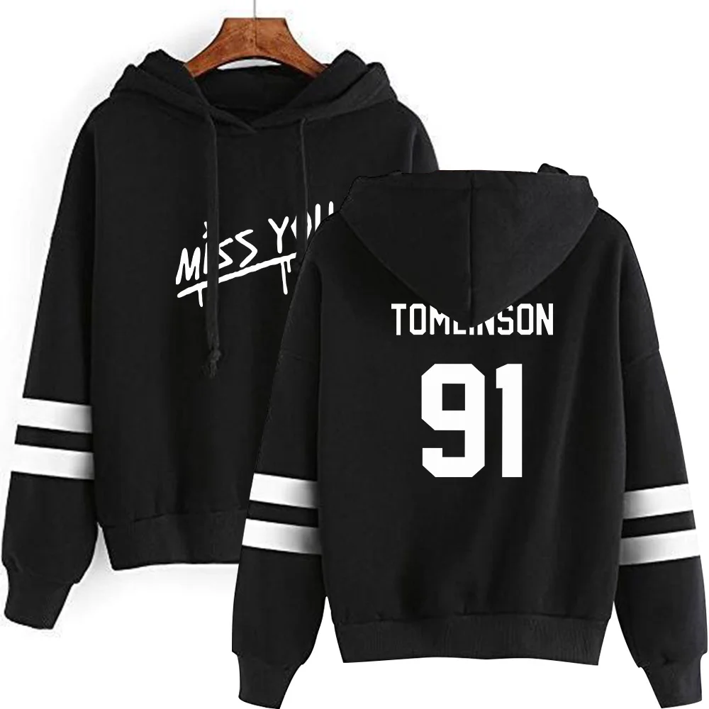 

2021 Louis Tomlinson One Direction Hoodies Women Sweatshirt Hoodies Miss You Printed Fashion Men Women Clothes Smiling Face Tops