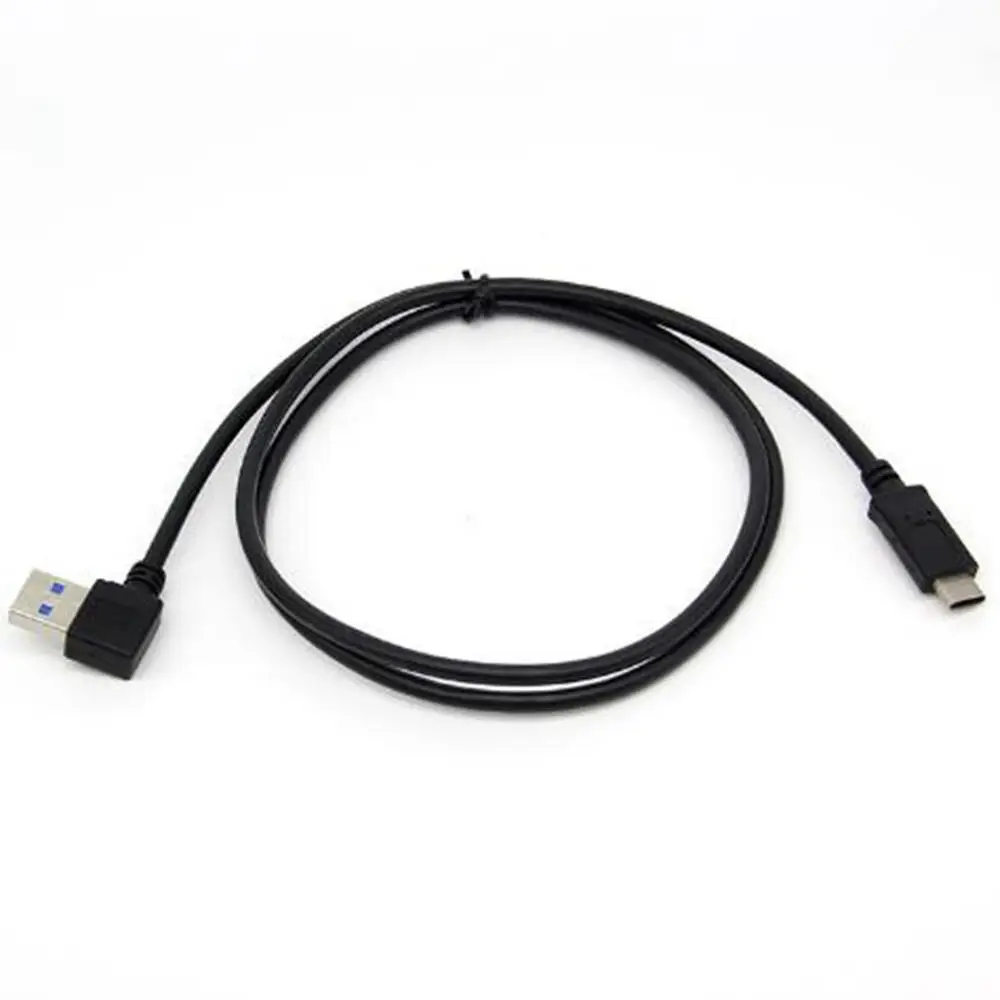 

90 Degree USB Type C Quick Charge Cable for Huawei Samsung Galaxy S9 S8 Plus Note 8 A3 A5 A7 Right Angle USB-C Charger Cable 3A