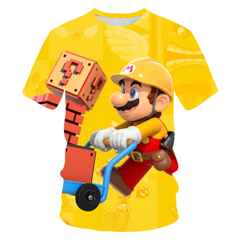 

Men's 3D printed short-sleeved T-shirt casual hip-hop couple parent-child streetwear 2021 summer new