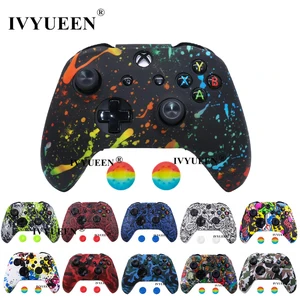 Чехол IVYUEEN силиконовый с камуфляжным принтом для геймпада Xbox One X S, защитный чехол с ручками джойстик для пальца