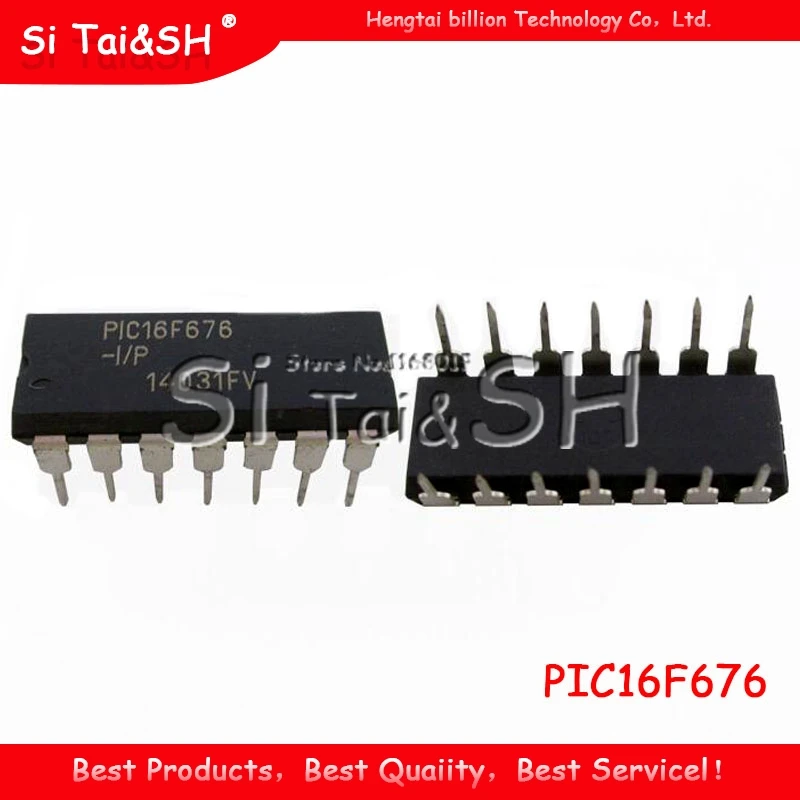 2 шт. PIC16F676-I/P PIC16F676 PIC16F676-IP DIP-14 лет новый оригинальный IC 8-битный флэш-памяти