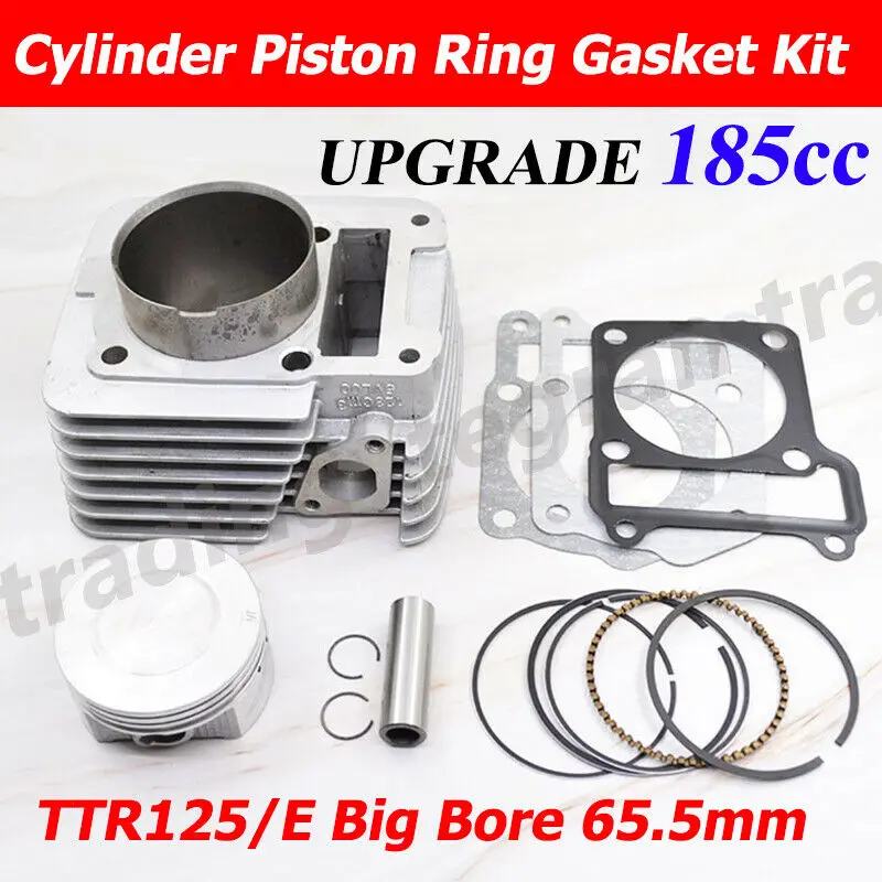 

NEW High Quality Motorcycle Cylinder Rebuilt Kit 65.5mm Big Bore for Yamaha TTR125 TTR125E TT-R125 185cc Modified Engine Parts