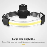 new outdoor floodlight cob led headlight by aaa batteries very light and simple headlight
