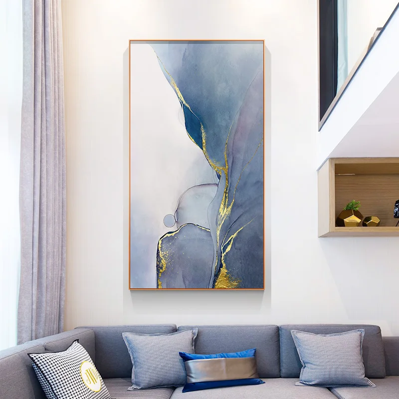 

Abstract Golden Wall Art Paintings Scandinavian Style Canvas Poster Print Modern Wall Pictures for Living Room Nordic Home Decor