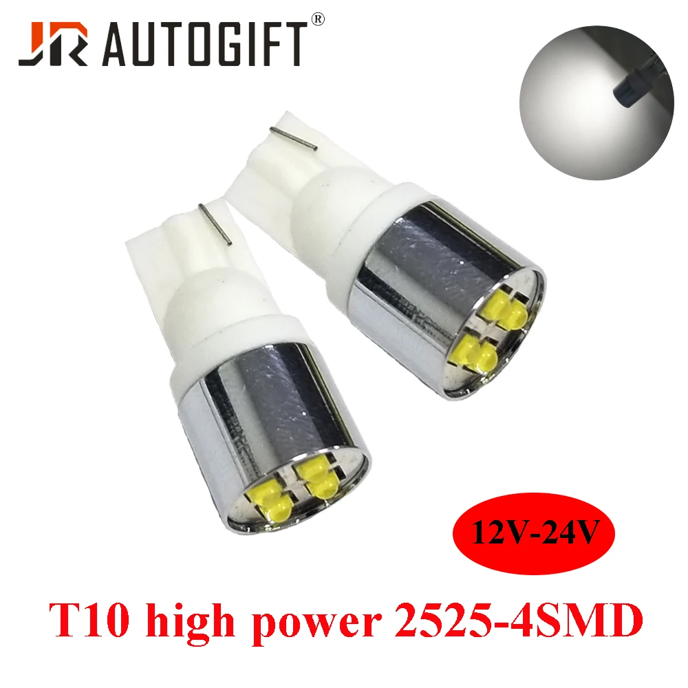Супер яркие светодиодсветодиодный лампы T10 4SMD 20 шт. s 2525 DC12V 24V сигнал высокой