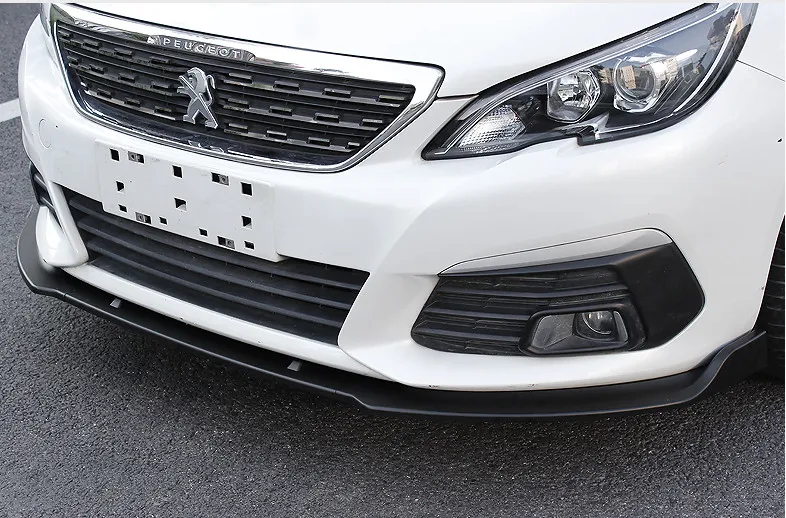 

For Peugeot 308 Body kit spoiler 2016-2018 For Peugeot 308 ABS lip rear spoiler front Bumper Diffuser Bumpers Protector