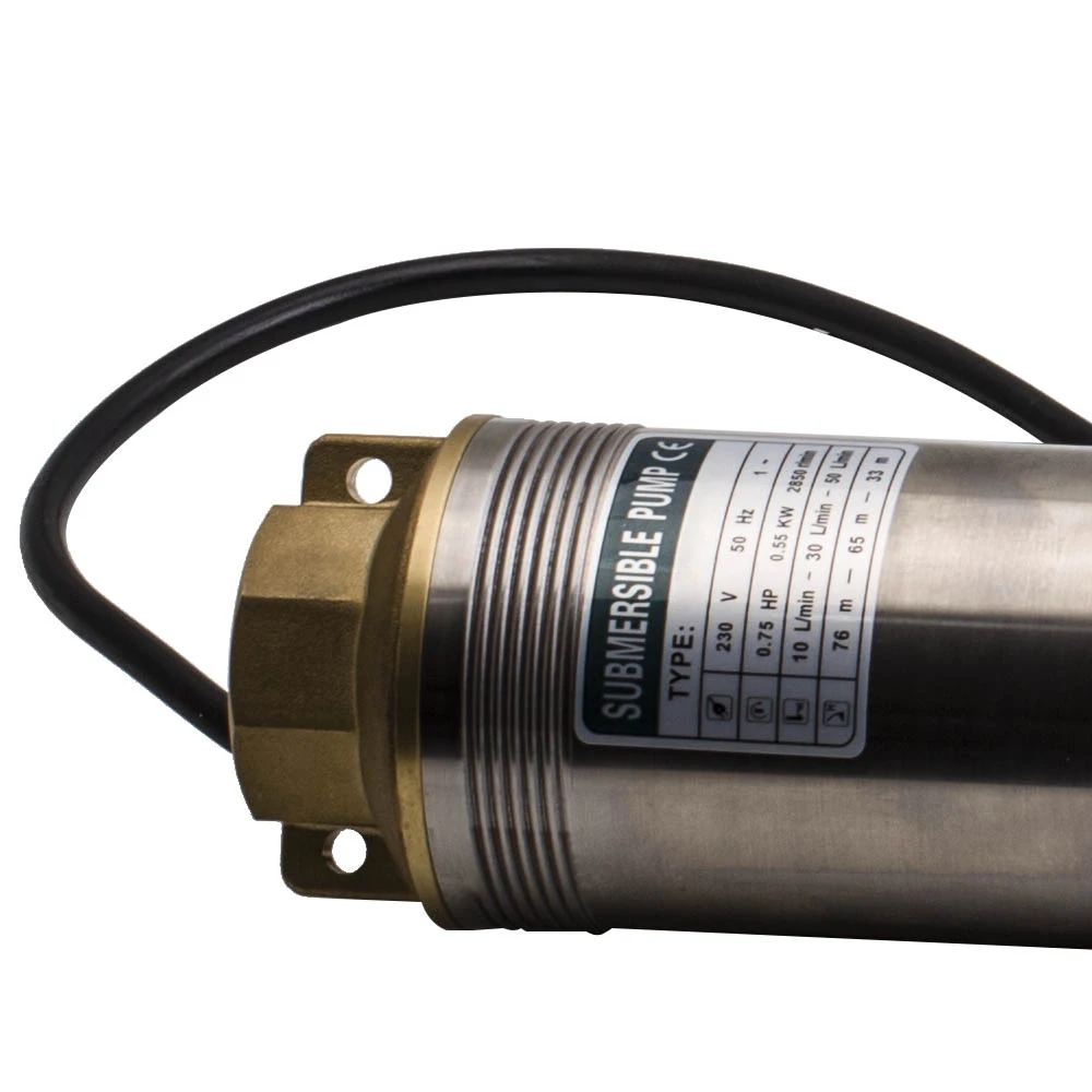 4 дюйма 50 Гц глубокий колодец погружных скважинный насос 000L/h 550W