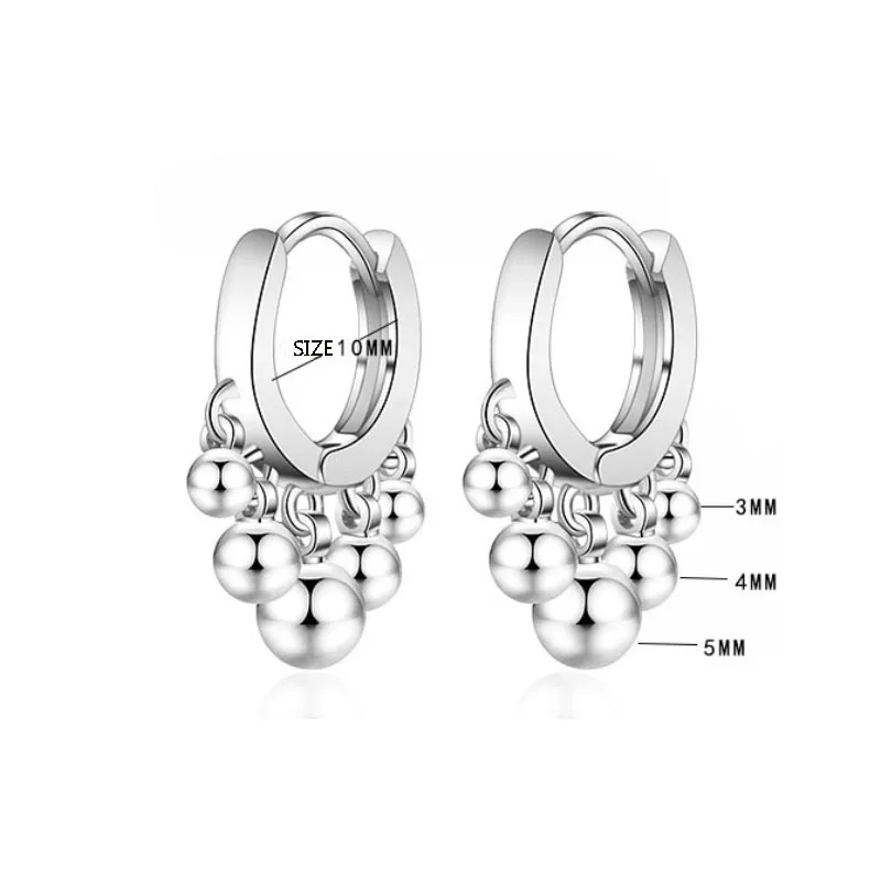 Крошечные трендовые серьги подвески с серебряным покрытием роскошные