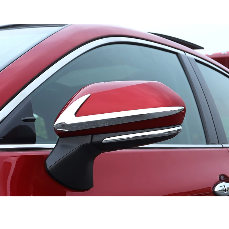 For Toyota Avalon XX50 2019 2PCS Carbon Fiber Style Silver Color Car Rearview Mirror Trim Side Protector Guard | Автомобили и