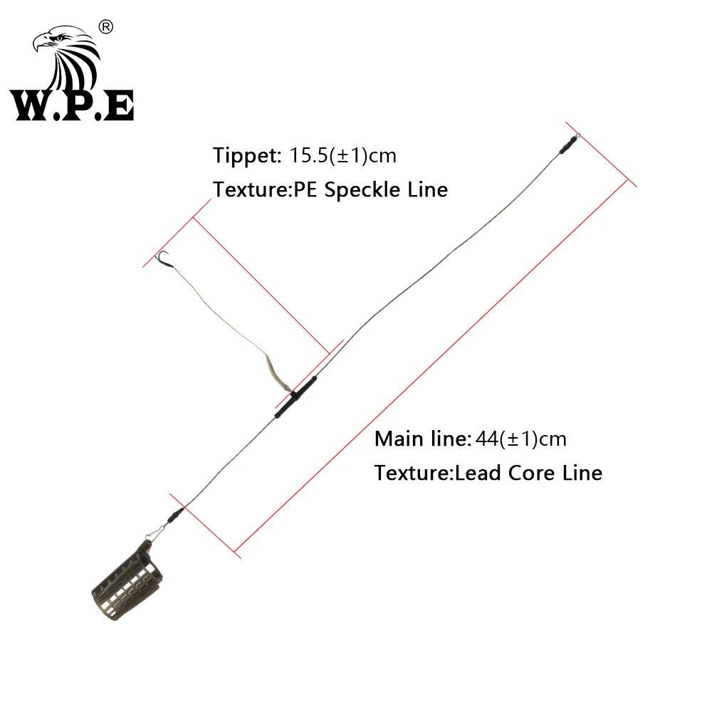 W.P.E 1 шт. рыболовный крючок для карпа группа 30 г/40 г/50 г/60 г/70 г свинцовый сердечник