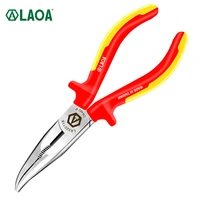 laoa vde 1000v insulated bent nose pliers long nose pliers electrician wire cutters german certification made in taiwan