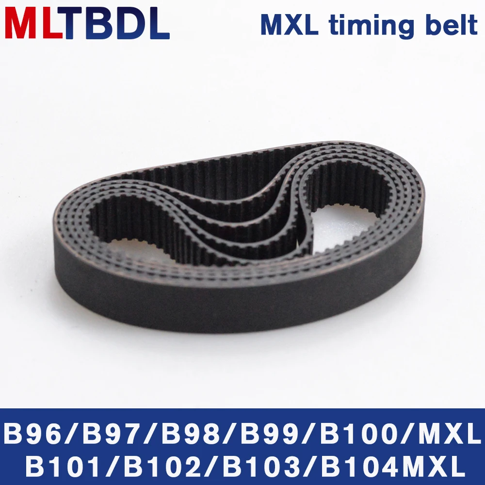 5/10 шт. MXL Ремень ГРМ B96 B97 B98 B99 B100 B101 B102 B103 B104 ширина 6/10 мм Резиновый синхронный