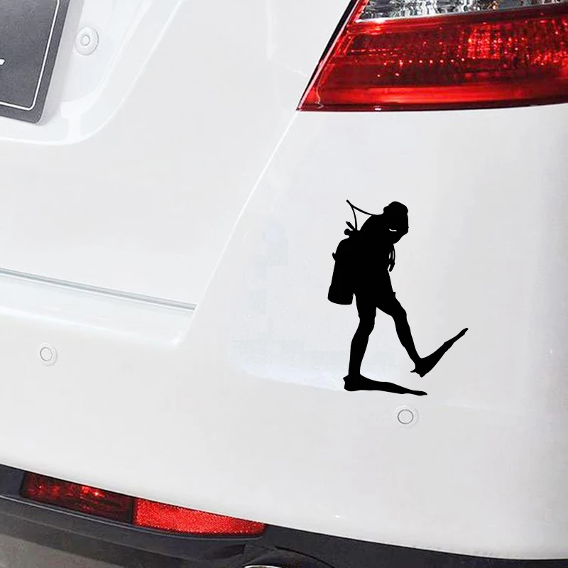 10*13 9 см Индивидуальные виниловые наклейки на бампер для дайвинга