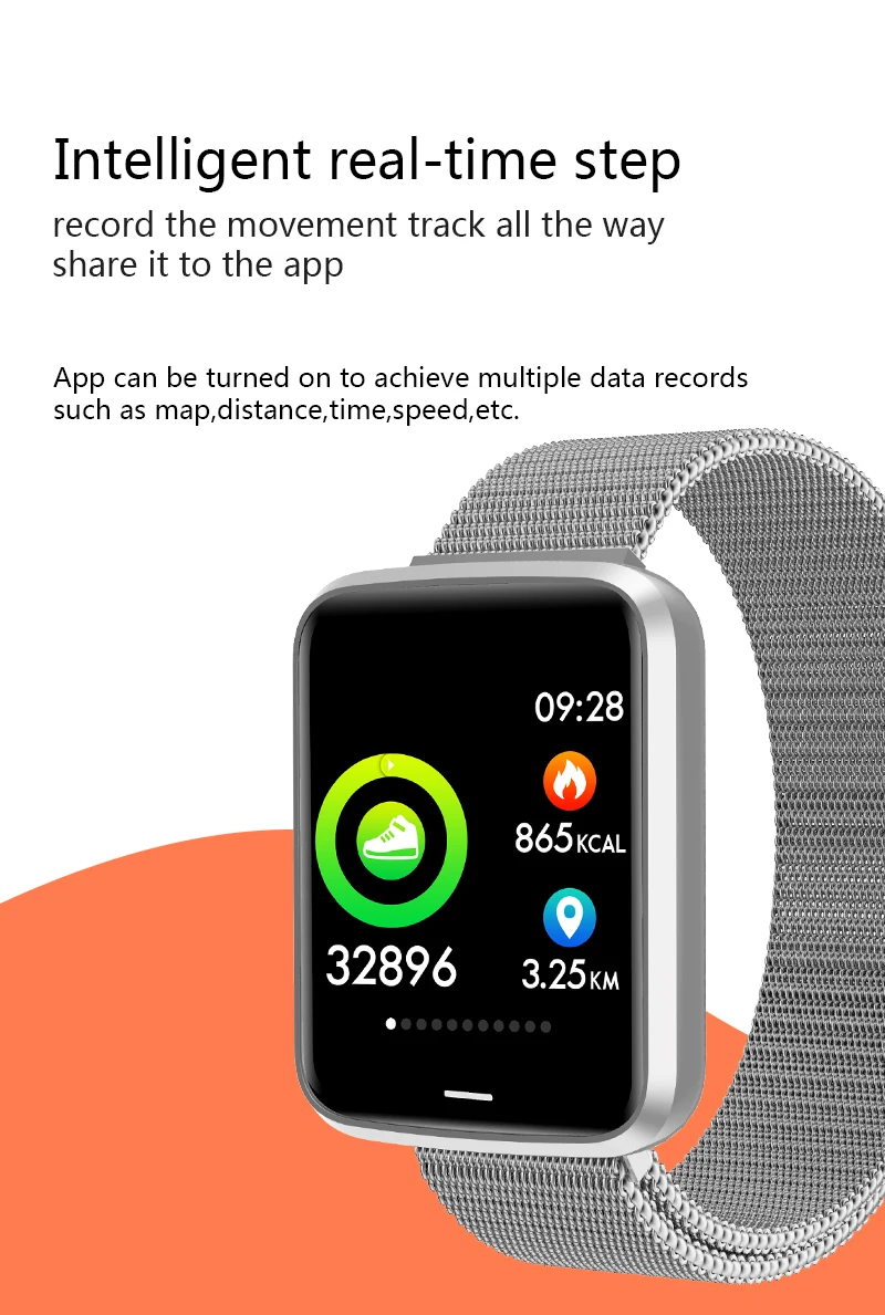 ONEMIX спортивный смарт-Браслет спортивный мониторинг здоровья Bluetooth спортивные водонепроницаемые Смарт-часы