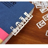 3 box mini metal bookmark for book page holder total 60pcs vintage music marine forest paper clip marker office school a6408