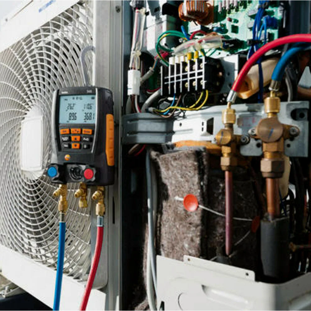 Охлаждающий электронный сменный измерительный HVAC Холодильный тестер давления цифровой автомобильный Кондиционер манометр инструмент