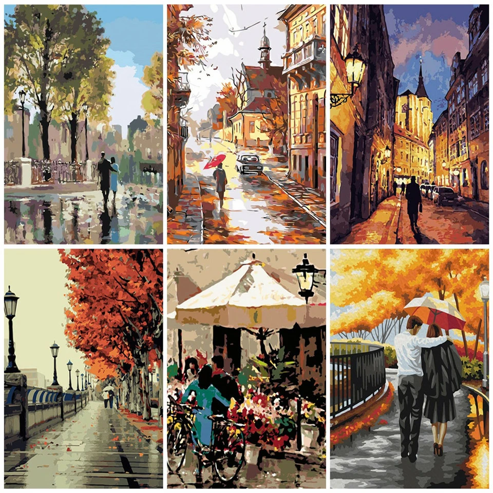 Набор для раскрашивания по номерам AZQSD взрослых Раскрашивание маслом сделай сам