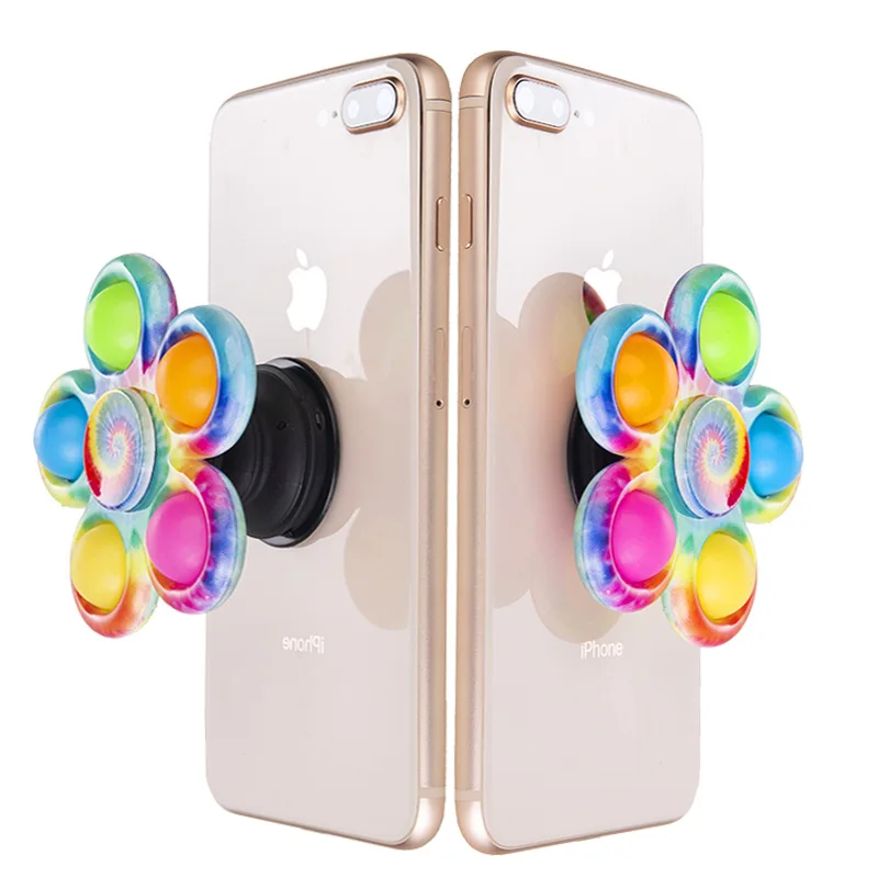 Популярная игрушка-антистресс радужного цвета вращающийся Спиннер Вертушка для