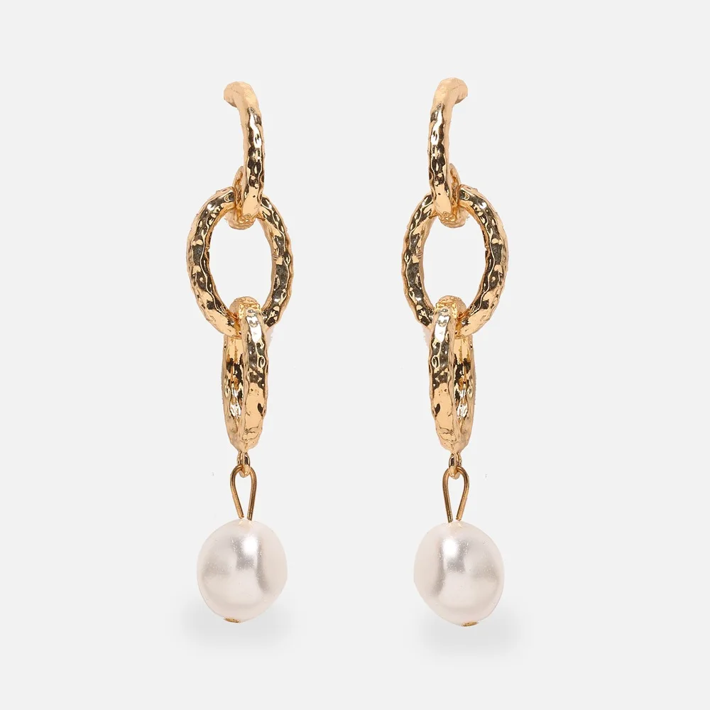 Женская креативная винтажная цепочка с золотым крючком и белой