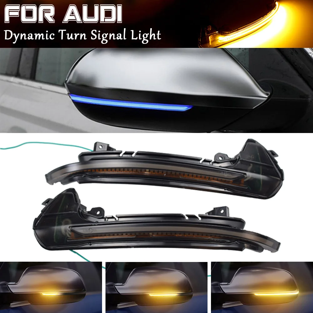 

Mirror Indicator LED Dynamic Turn Signal Light Dynamic Indicator Blinker for Audi A6 C7 C7.5 RS6 S6 4G 2012-2015 2016 2017 2018