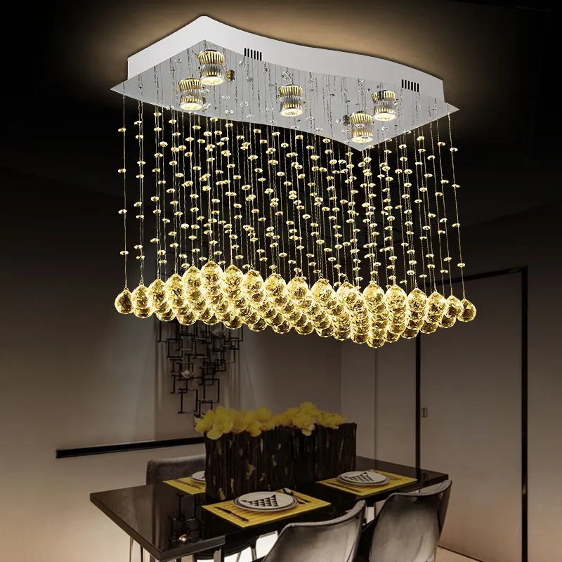 Светодиодная хрустальная люстра креативный домашний декор лампа комнатное