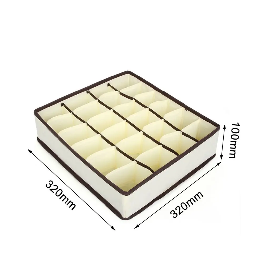 

Multi-grids Clothes Socks Bra Ties Underwear Storage Boxes Organizer Container Home Tiny Things Storage Box