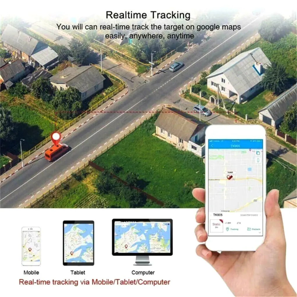Мини Plug & Play OBD GPS трекер автомобиля GSM OBDII устройства слежения OBD2 16 контактный