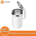 Умный электрический чайник Xiaomi Mijia, термоизоляционный чайник 1,5 л с контролем постоянной температуры, приложение Mi home
