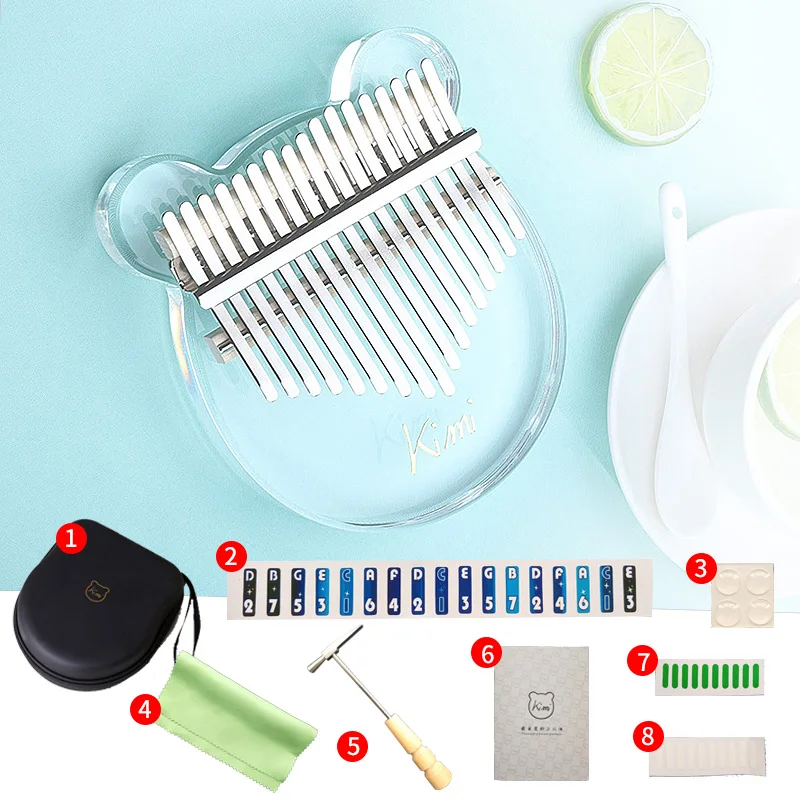 Kalimba 17key фортепиано Музыкальная шкатулка клавиатура музыкальный инструмент