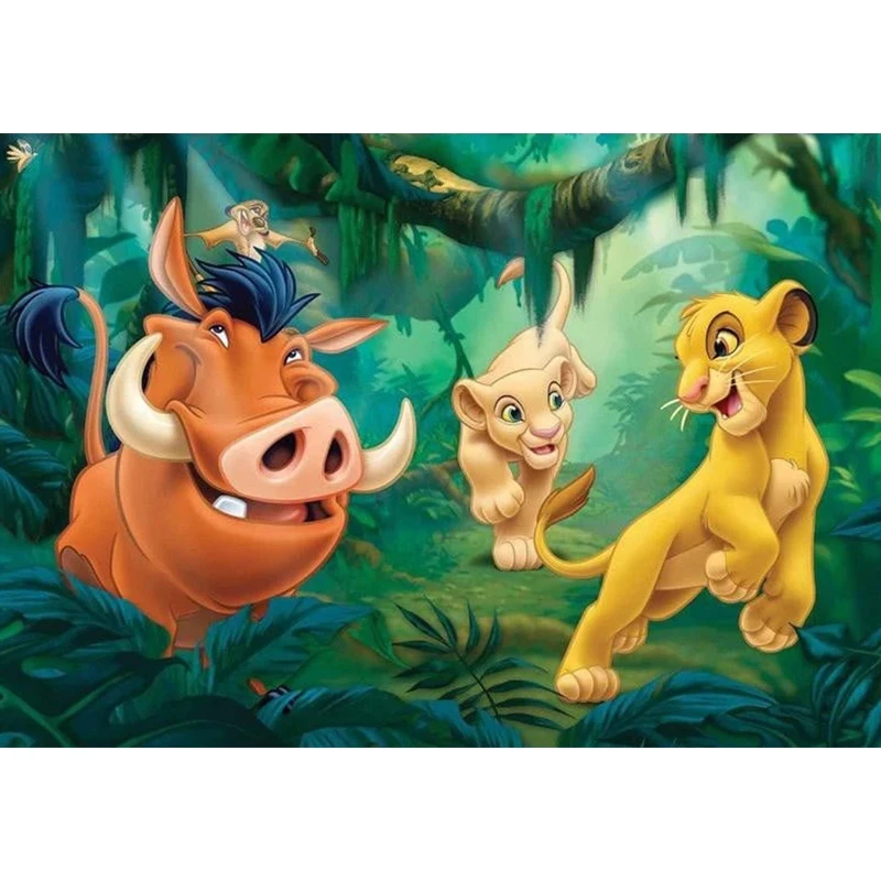 

Disney Cartoon Movie The Lion King Simba and His Friends DIY 5D Diamond Painting Embroidery Full Dill Mosaic Wall Decor Gift
