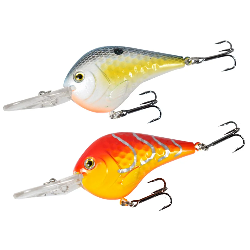 

90MM 11.5G Hard Floating Crankbait Fishing Lures 3D Real Eyes Sharp Hooks For Pike Bass Perch in Both Fresh Water And Sea Water