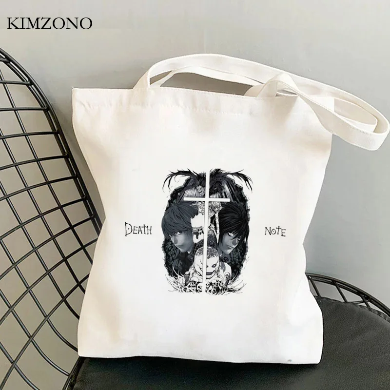 

Death Note shopping bag tote shopper shopper canvas bolsas de tela recycle bag bag woven string bolsas reutilizables sac tissu