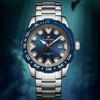 naviforce new wrist watches quartz stainless steel waterproof mens clock date male sports watch top brand relogio masculino 2021
