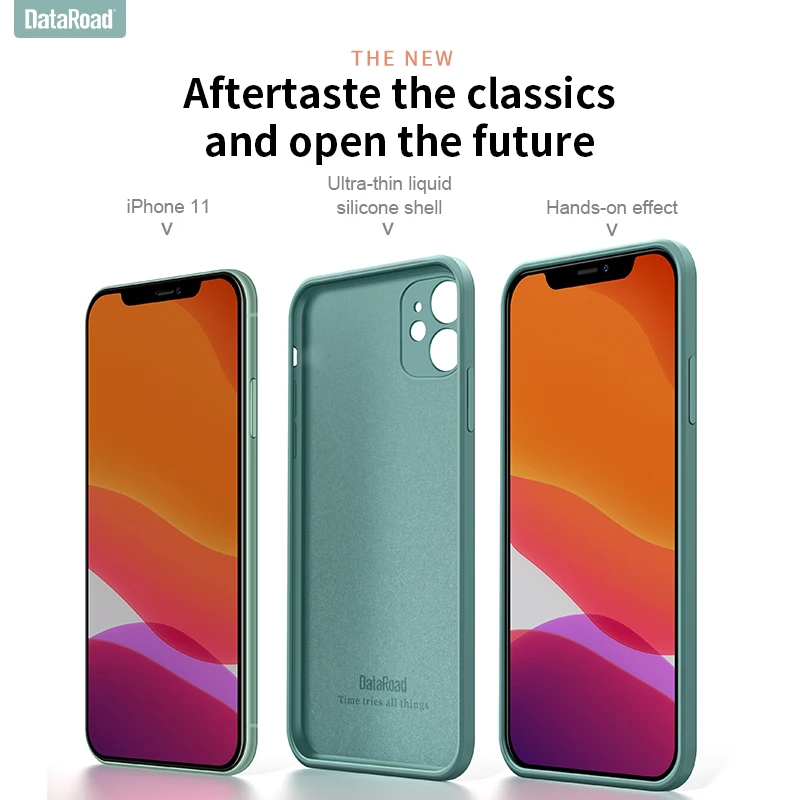 

iHaitun Original Silicone Phone Cases For iPhone 11 Pro Max Full liquid silicone Ultra Thin Back Cover For iPhone 11 Pro