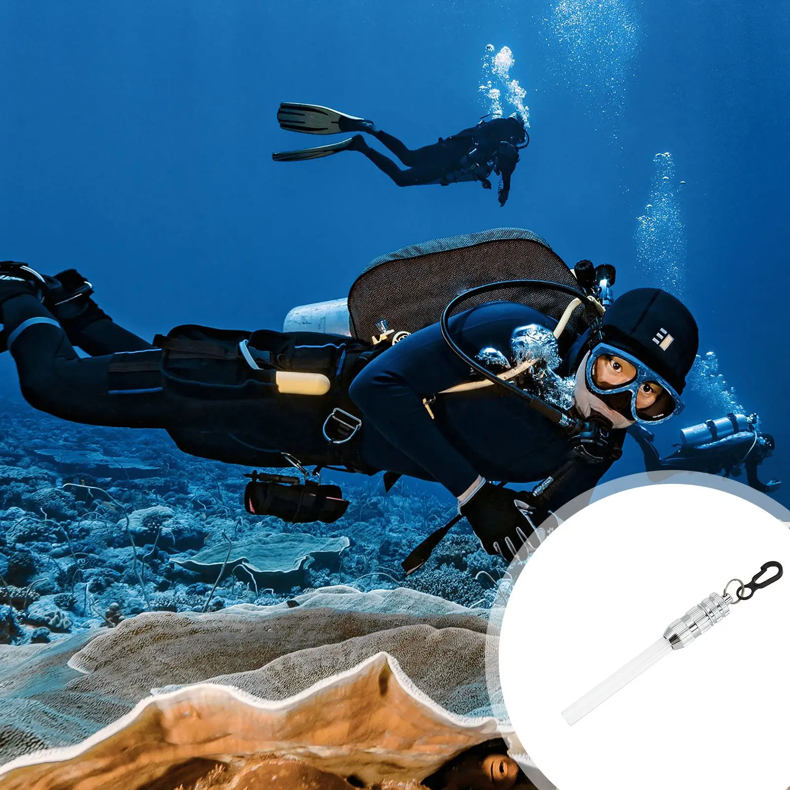 

Underwater Flashing Scuba Night Dive Marker LED Beacon Beam Safety Signal Light lamp Warning Diving LED Torch