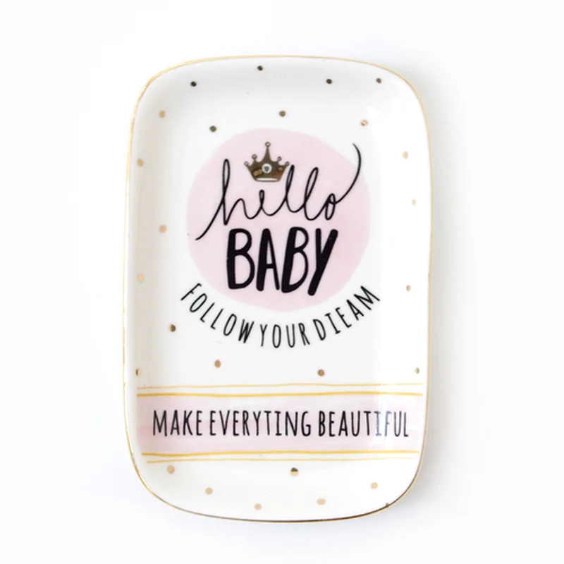 Керамическая подставка под тарелку серьги ожерелье кольцо браслет конфеты