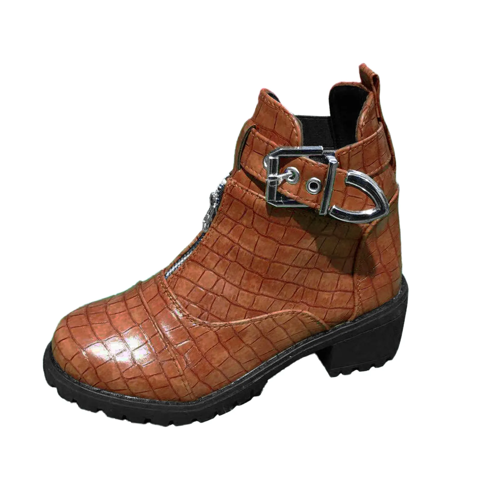 Женские повседневные винтажные кожаные короткие Ботинки Ботильоны на