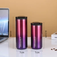 350ml500ml creative 304 stainless steel coffee mug cup outdoor travel portable double layer leak proof thermos bottle water cup