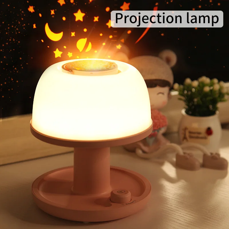 

Dimmable USB Rechargeable Portable Night Light Colorful Starry Projection Bedside Lamp Light 30 minutes timed Dimming Timed Lamp