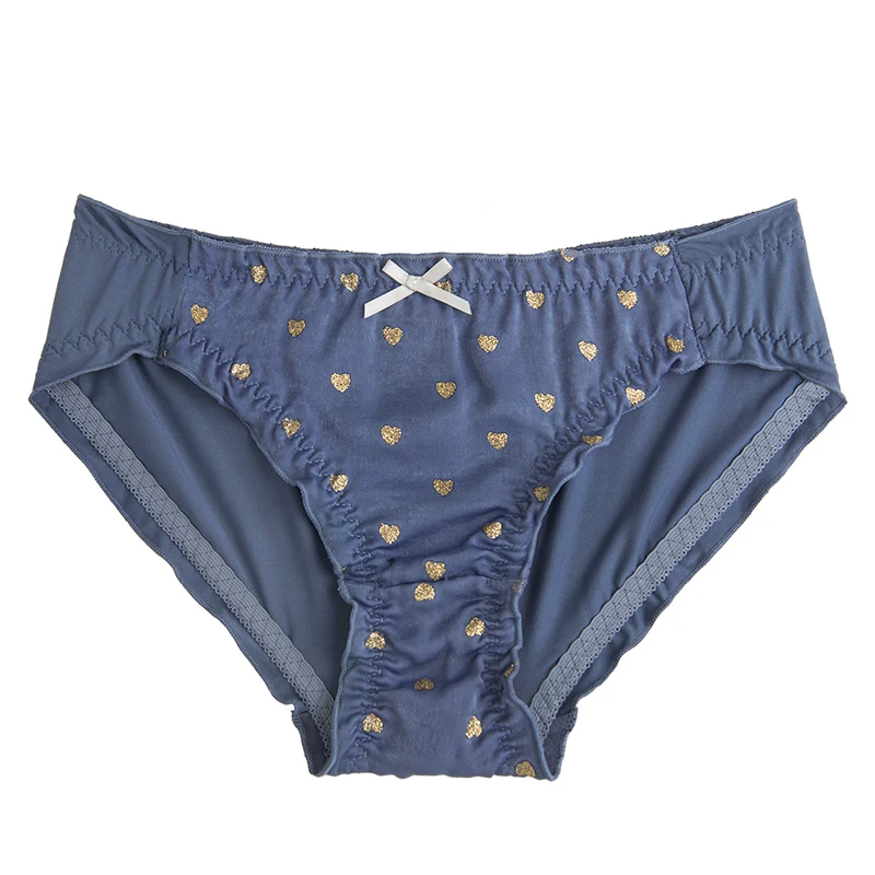 Женские бесшовные трусики из мягкой замши с оборками в японском стиле | Женская