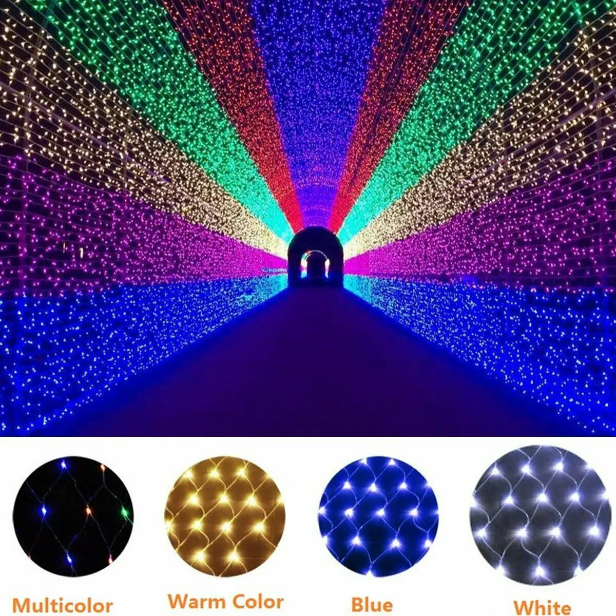 plug in 3x2/6x4m LED Icicle String Lights net Curtain Light Fairy Wedding Birthday Christmas Decoration 220V 8 modes | Освещение