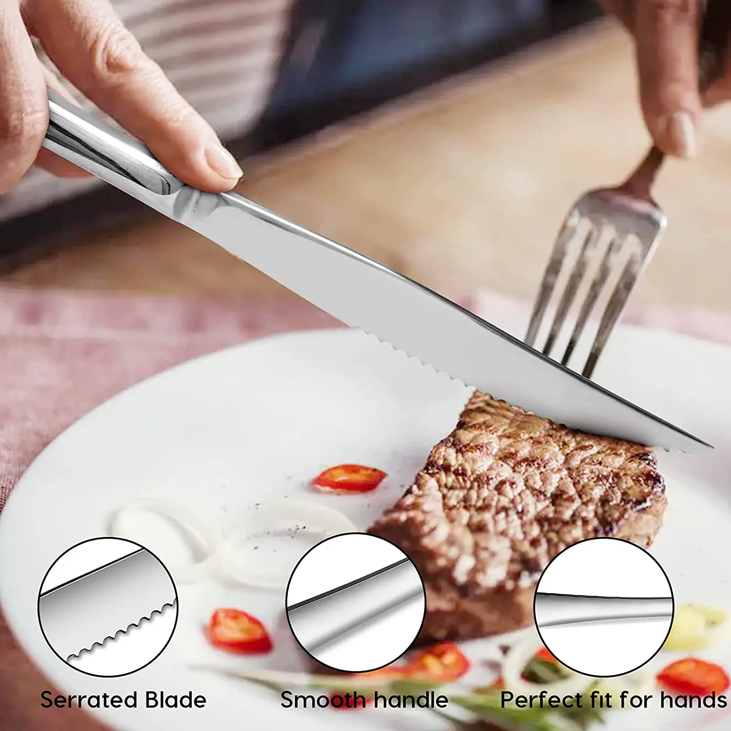 Набор столовых приборов из нержавеющей стали 24 предмета семейный набор посуды в