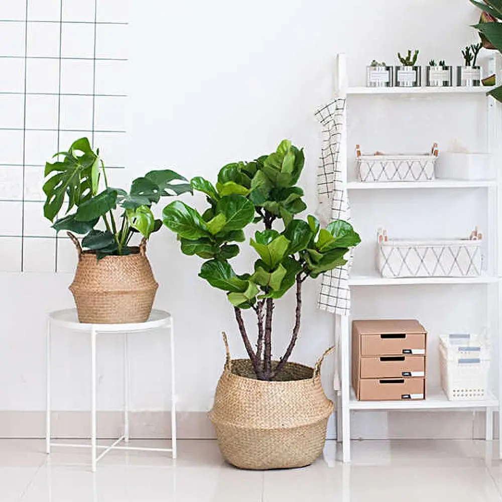 Домашний Складной цветочный горшок натуральная корзина для хранения гостиной