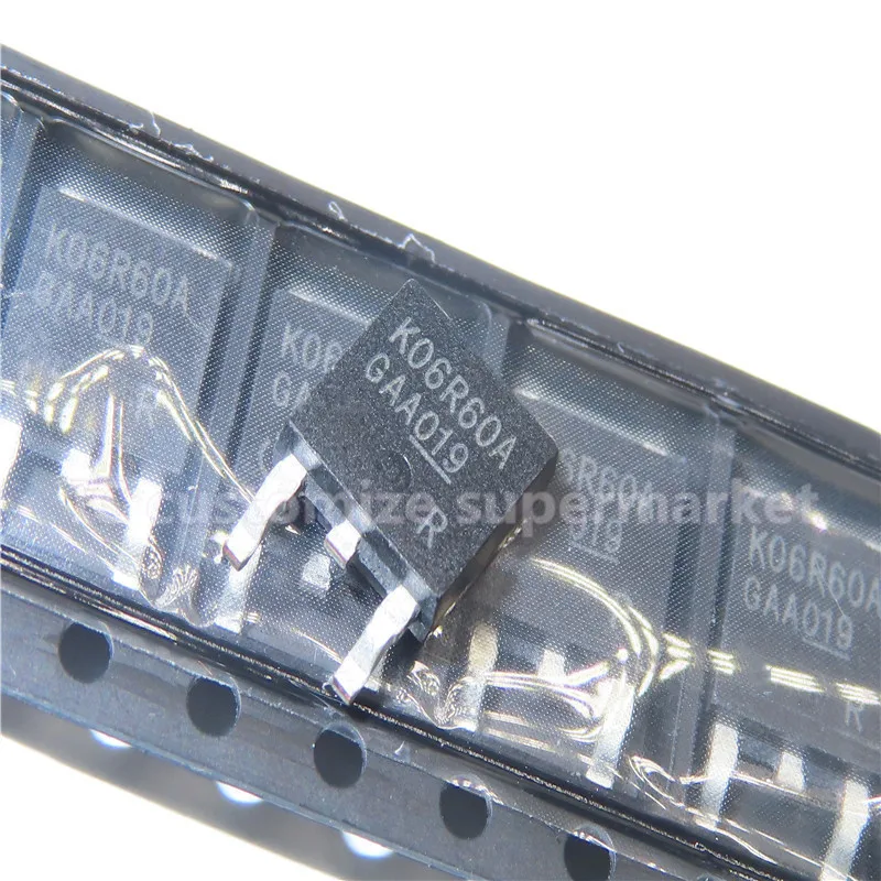 

10PCS/LOT NWE K06R60 IKD06N60R TO-252 600V 6A SMD Transistor