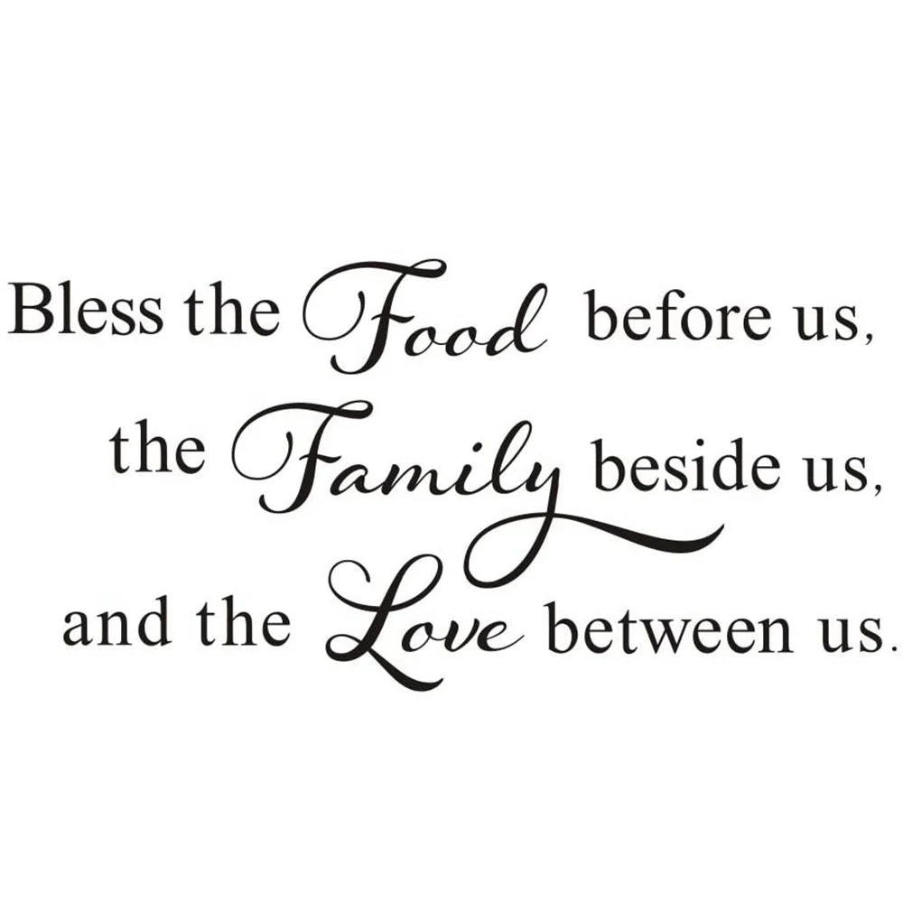 Благословите эту еду перед нами семью рядом с и любовь между | Дом сад