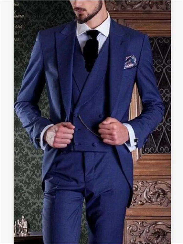 Новый мужской костюм смоляный Noivo Terno Slim Fit Easculino вечерние костюмы для мужчин фрак