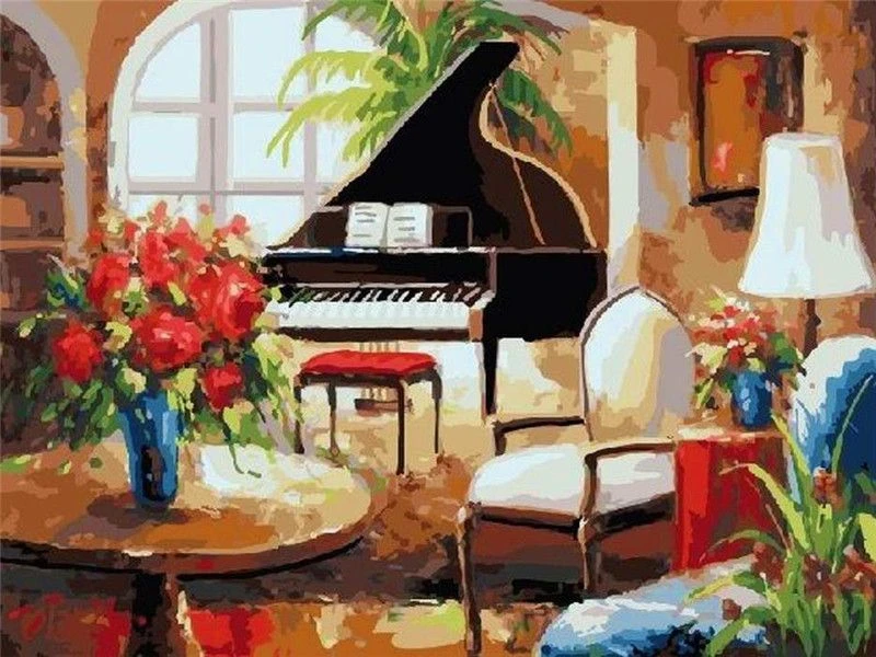 

Набор масляных цифровых красок без рамки № 1635 40x50 см для самостоятельной сборки, наборы абстрактных акриловых красок по номерам для взрослы...