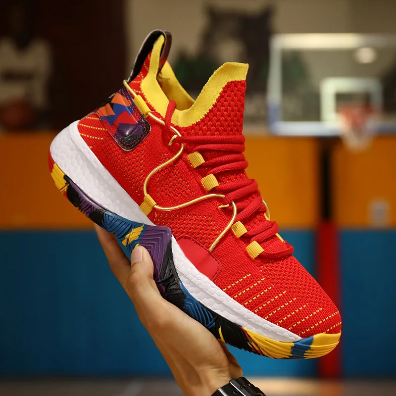 

Professional Basketball Shoes Man Women Athletics Training Court Walking Jogging Shoes Couples Sport Sneakers for Basketball