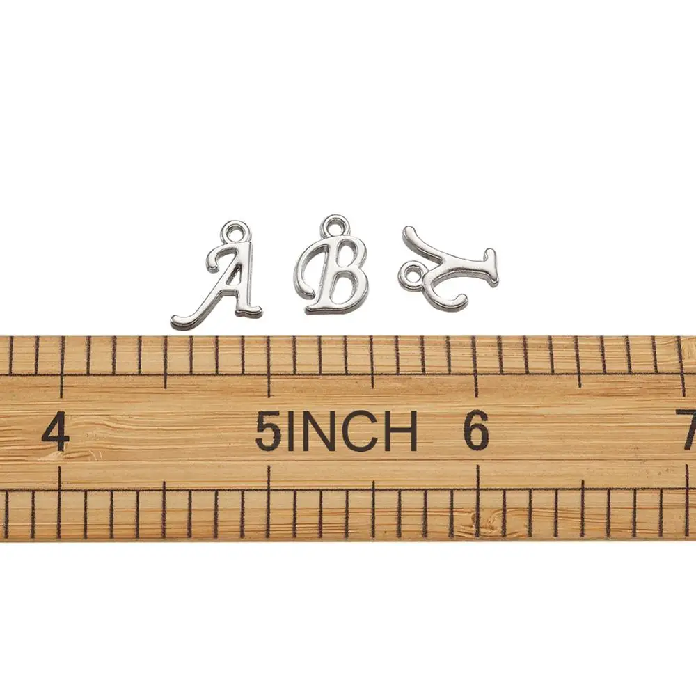 Подвеска из сплава с 26 буквами для людей сделай сам семьи друзей ожерелье браслет