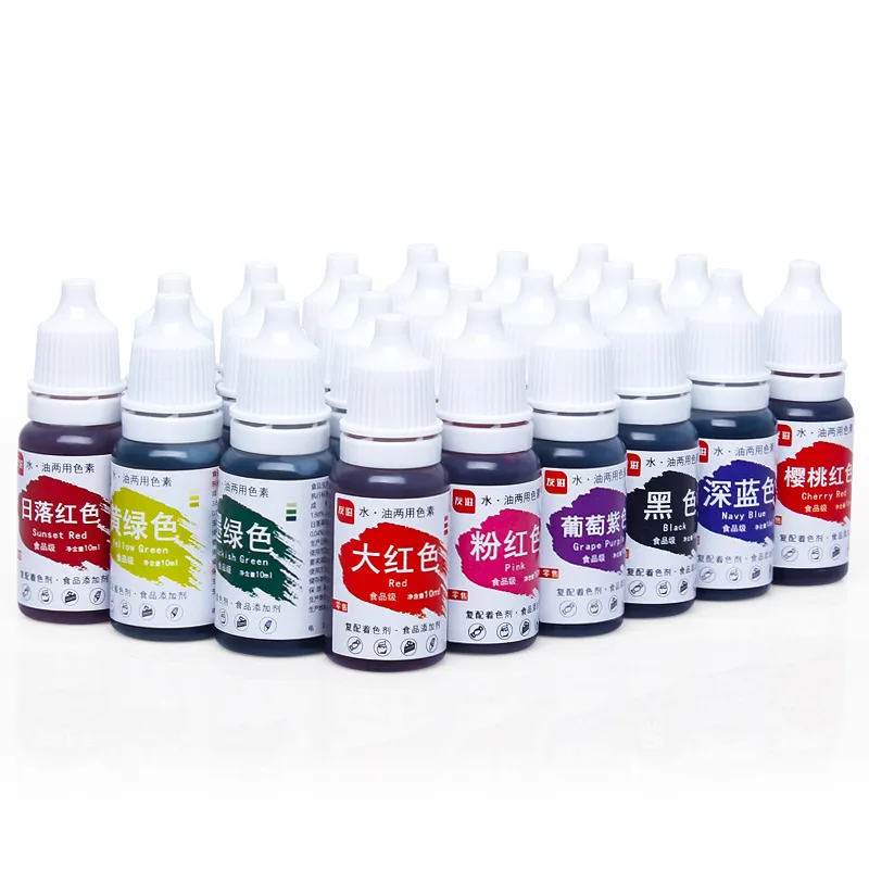 Edible Pigment 10ML Macaron Cake Cream Safety Food Coloring Ingredients Baking Color Pastry Tools Dropship New | Дом и сад